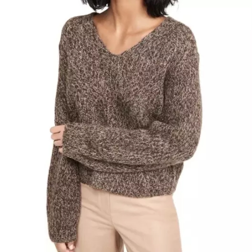 Vince Brown V-Neck Sweater